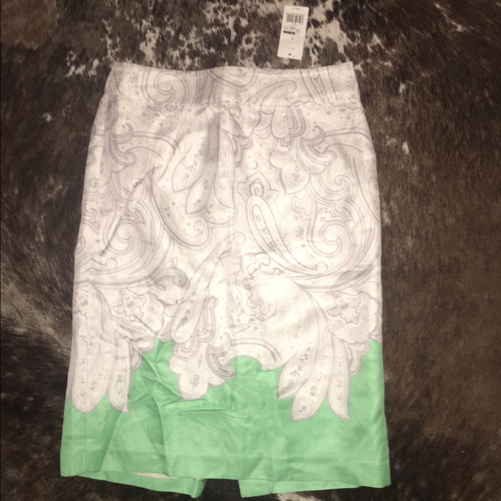 Banana Republic pencil skirt 0 paisley